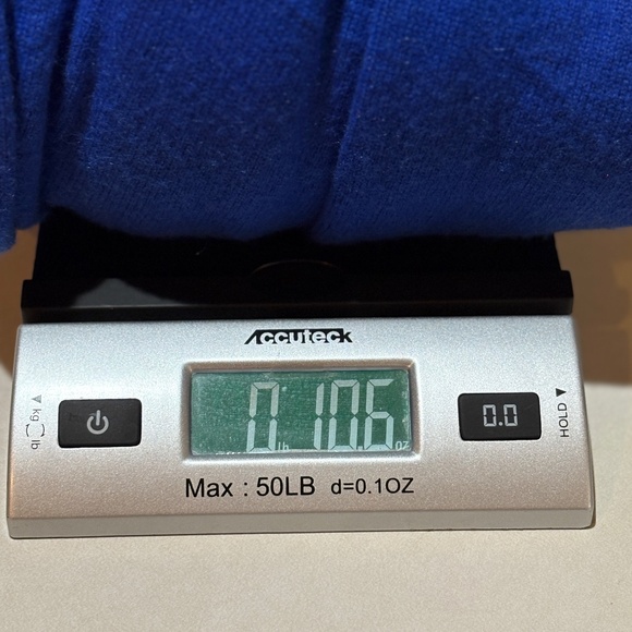 Rag &Bone Women Cashmere Boxy Sweater XL Blue Ribbed Crew Neck Luxury Soft Cozy - Picture 10 of 10